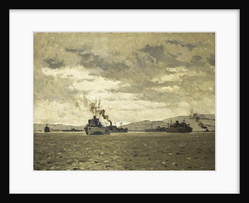 Convoy entering Murmansk by Norman Wilkinson