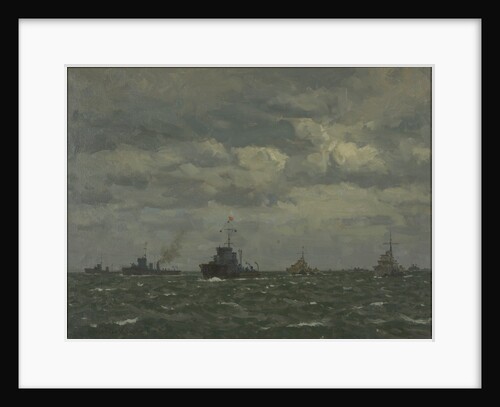 D-Day: sweeping ahead of the destroyers, early morning, 6 June 1944 by Norman Wilkinson