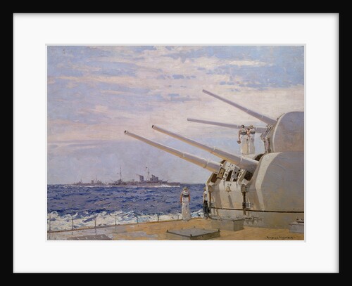 Six-inch gun light cruisers of the Leander class by Norman Wilkinson