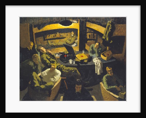 Naval officers room at Marlag 'O' prisoner-of-war camp by John Worsley
