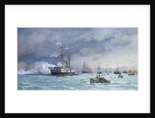 HMS 'Edinburgh' on anti-torpedo exercise by Eduardo de Martino