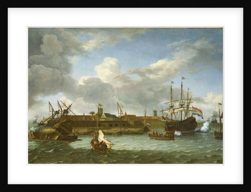 The Island of Onrust by Ludolf Bakhuizen