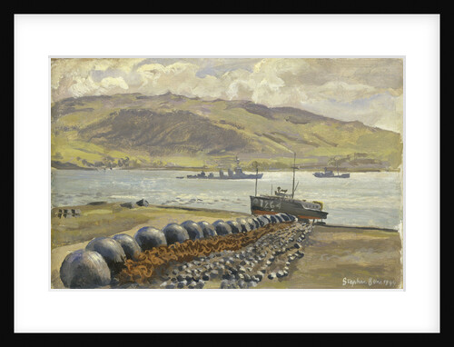 Campbeltown Loch boom nets and floats by Stephen Bone