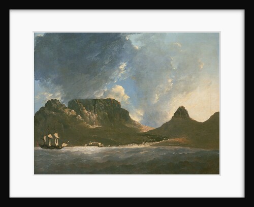 A View of the Cape of Good Hope, taken on the spot, from on board the 'Resolution' by William Hodges