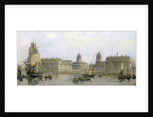 Greenwich Hospital from the Thames by David Roberts