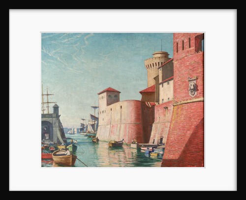 Harbour at Leghorn by John Everett