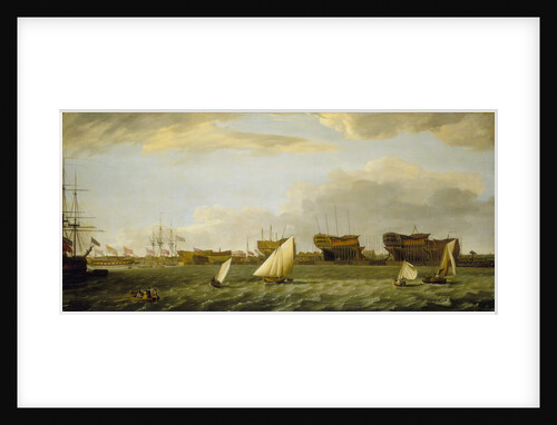Blackwall yard from the Thames by Francis Holman