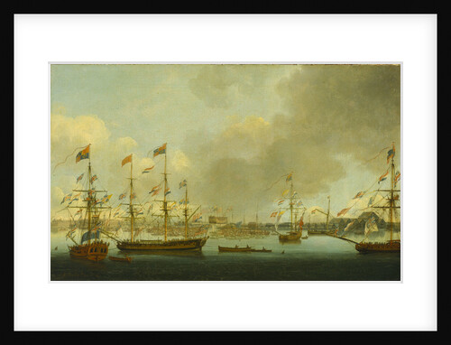 Launch of HMS 'Alexander' at Deptford in 1778 by John Cleveley