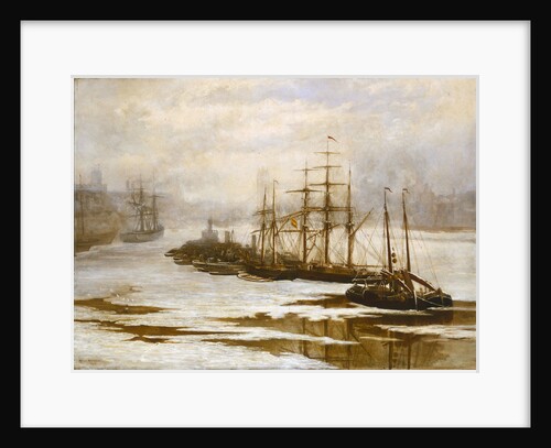 The Pool of London in the frost, 1895 by Arthur Robertson