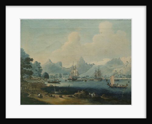 HMS 'Resolution' and 'Discovery' at Morea by John Cleveley