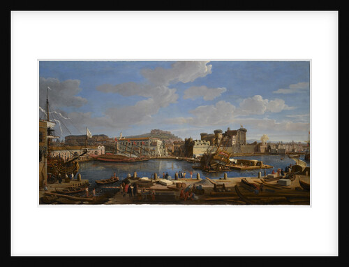 The Castello Nuova at Naples by Gaspar Adriaansz van Wittel