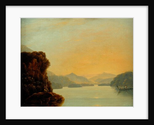 View in Dusky Bay with a Maori canoe by William Hodges