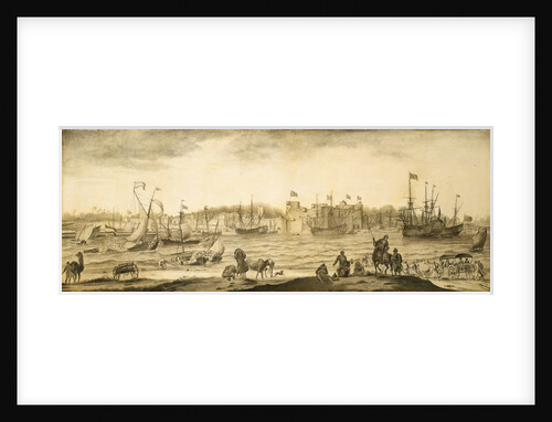 Surat from the sea by Ludolf Bakhuizen