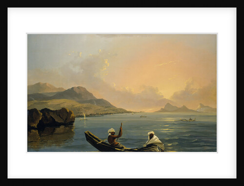 View of the Province of Oparree [Pare], Island of Otaheite, with part of the Island of Eimeo [Moorea] by William Hodges