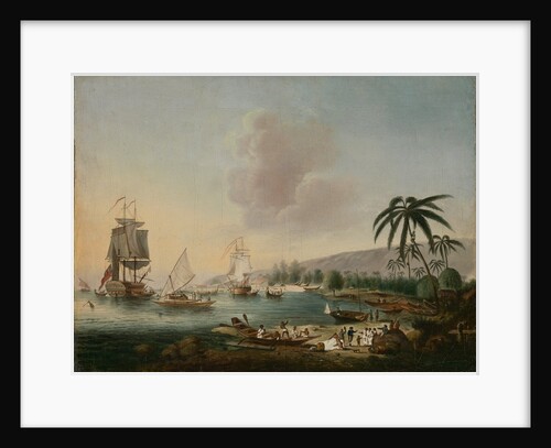 HMS 'Resolution' and 'Discovery' in Tahiti by Unknown