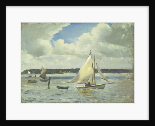Scene at Cowes Regatta, Isle of Wight by John Everett