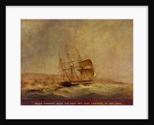HMS 'Pique' off Point Forteau, 23 September 1835 by John Christian Schetky