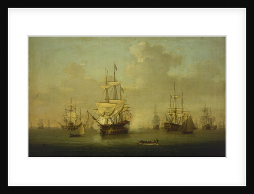 'The Queen Charlotte' at Spithead, 1790 by William Anderson