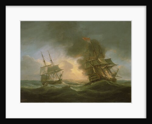 Loss of the East Indiaman 'Kent': catching fire, 1 March 1825 by Thomas Luny