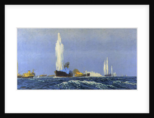 The 'Jervis Bay' action, 5 November 1940 by Charles Pears