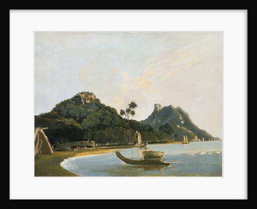 View of part of Owharre [Fare] harbour, island of Huahine by William Hodges