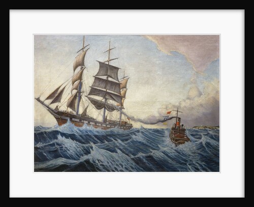 The 'Iquique' and tug 'Warrior' by John Everett