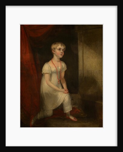Horatia Nelson kneeling before her father's tomb by William Owen