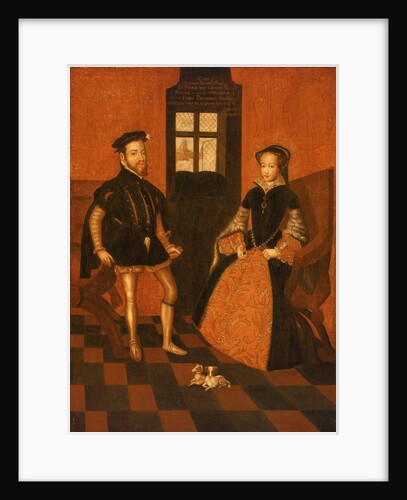 Mary I of England (1516-58) and Philip II of Spain (1527-98) by English School