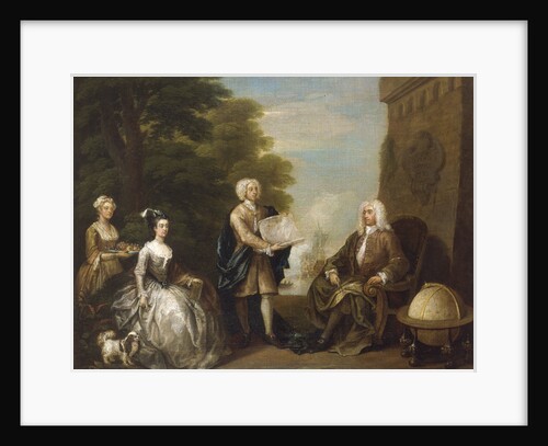 Woodes Rogers and his family by William Hogarth