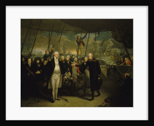 Duncan receiving the surrender of de Winter at the Battle of Camperdown, 11 October 1797 by Daniel Orme