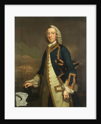 Portrait of a captain by John Wollaston