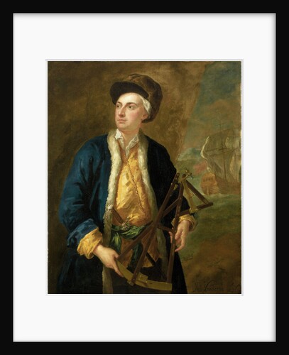 A merchant captain with Elton's quadrant by John Vanderbank