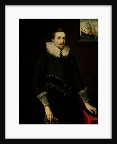 Portrait of a naval officer aged 24, 1619 by British School
