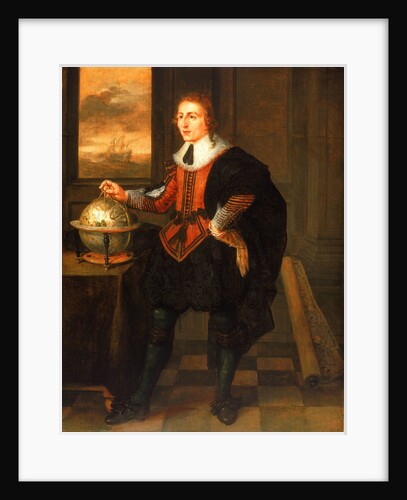 A navigator with globe and dividers by Hendrick van der Borcht