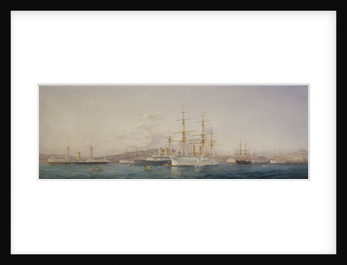 HMS 'Alexandra' at Malta by G. Gianni