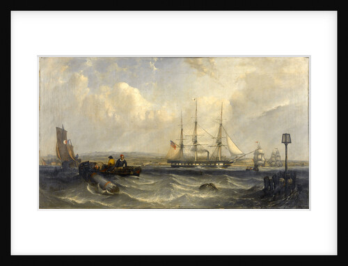 The steam auxiliary Indiaman 'Earl of Hardwick' under way by G. W. Butland