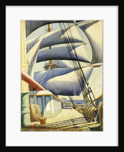 A view of the 'Endymion' aft in fair weather by John Everett