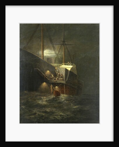 A buoy caught in the paddle of the steamship 'Great Eastern' by Henry Clifford
