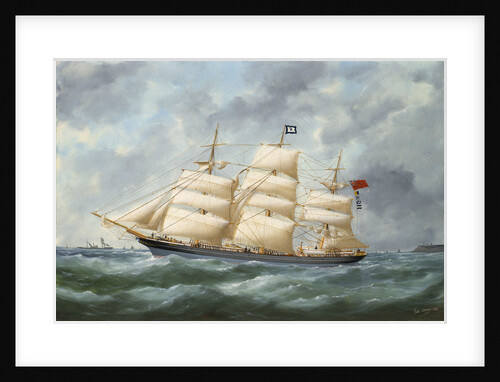 The ship 'Haddon Hall' by Marie Edouard Adam
