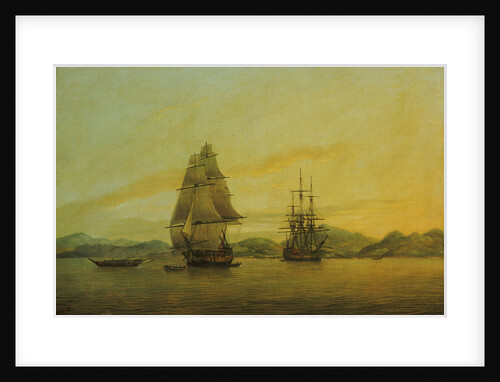 The East Indiaman 'Hindustan' and other vessels by Thomas Luny