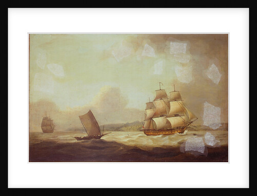 The East Indiaman 'Hindustan' in a breeze by Thomas Luny