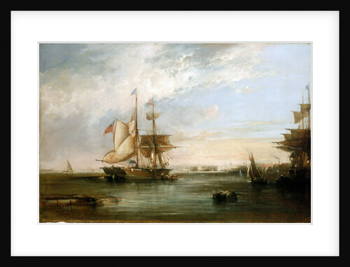 The yacht 'Isabel' Lying off Deptford by George Chambers the Elder