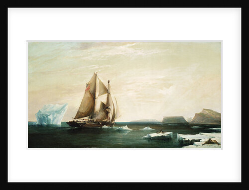 The yacht 'Isabel' on the first voyage into Smith Sound by George Chambers the Younger