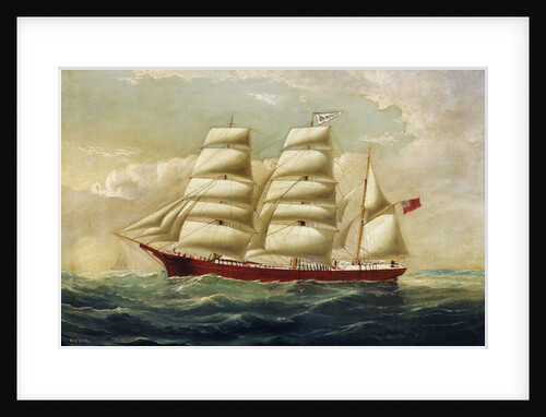 The barque J H Marsters in full sail by William Horde Yorke