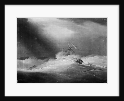 The 'Lady Castlereagh' dismasted in a cyclone off Madras, 24 October 1818 by British School
