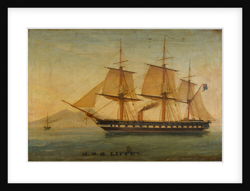 The frigate HMS 'Liffey' by Tommaso de Simone