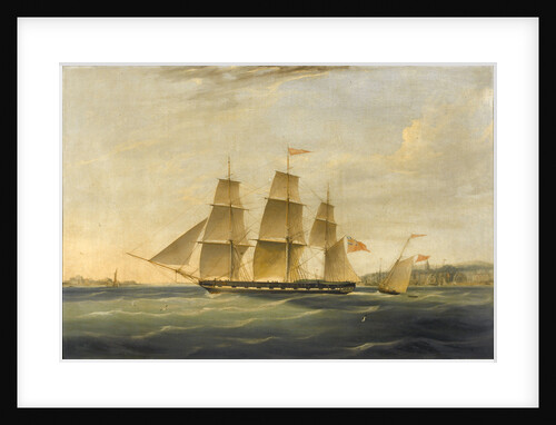 The ship 'Matilda' and cutter 'Zephyr' by James Miller Huggins