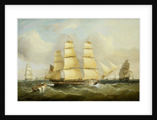 The ship 'Morley' and other vessels by William Adolphus Knell