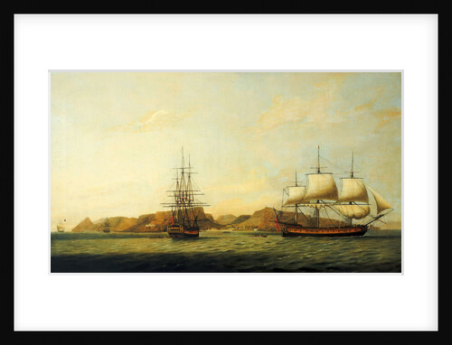 The East Indiaman 'Northumberland' off Saint Helena by Thomas Luny