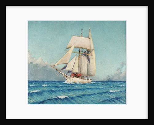 The topsail schooner 'Notre Dame de Bonne Nouvelle' by John Everett